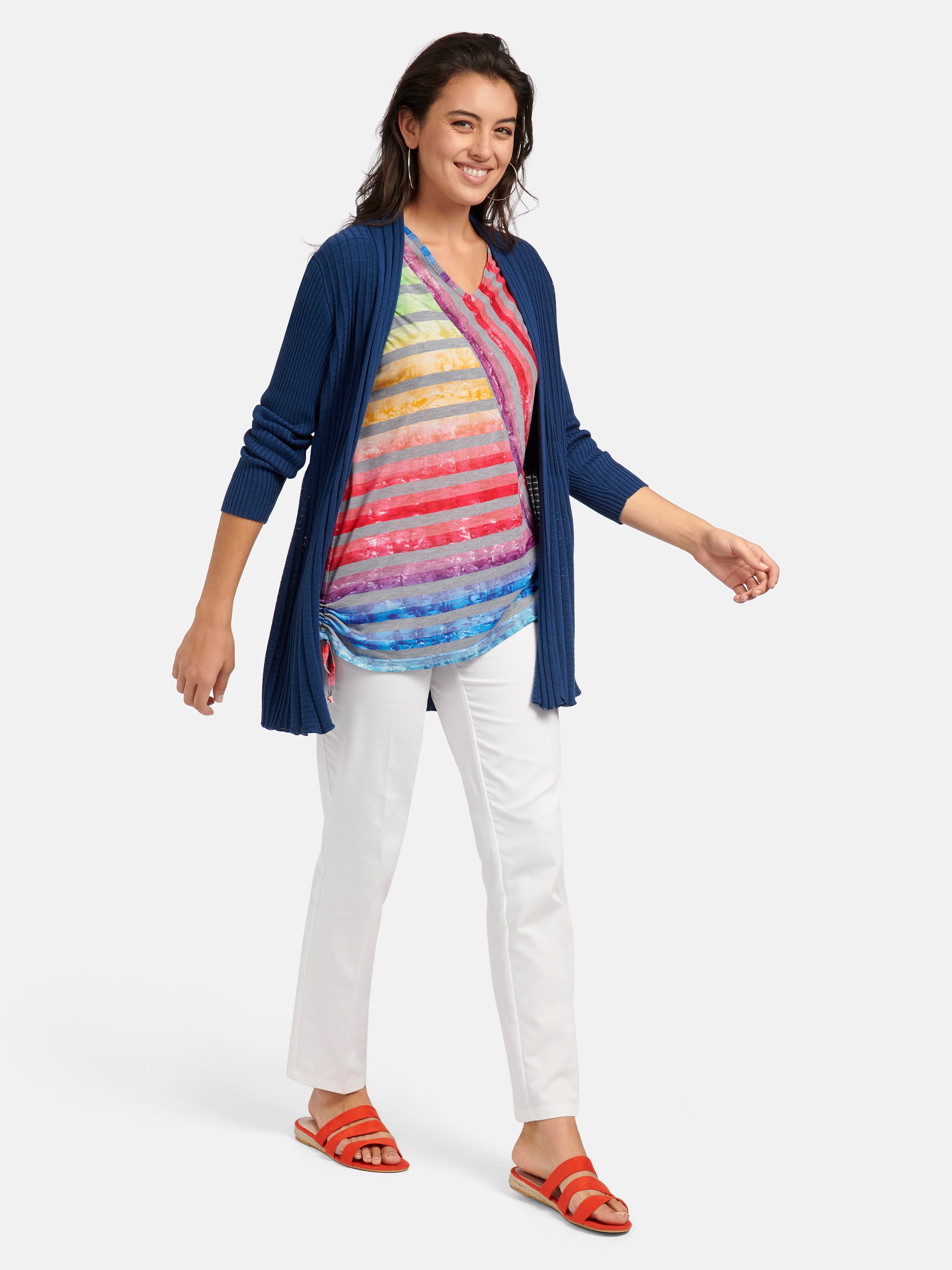 V-Shirt mit 1/2-Arm