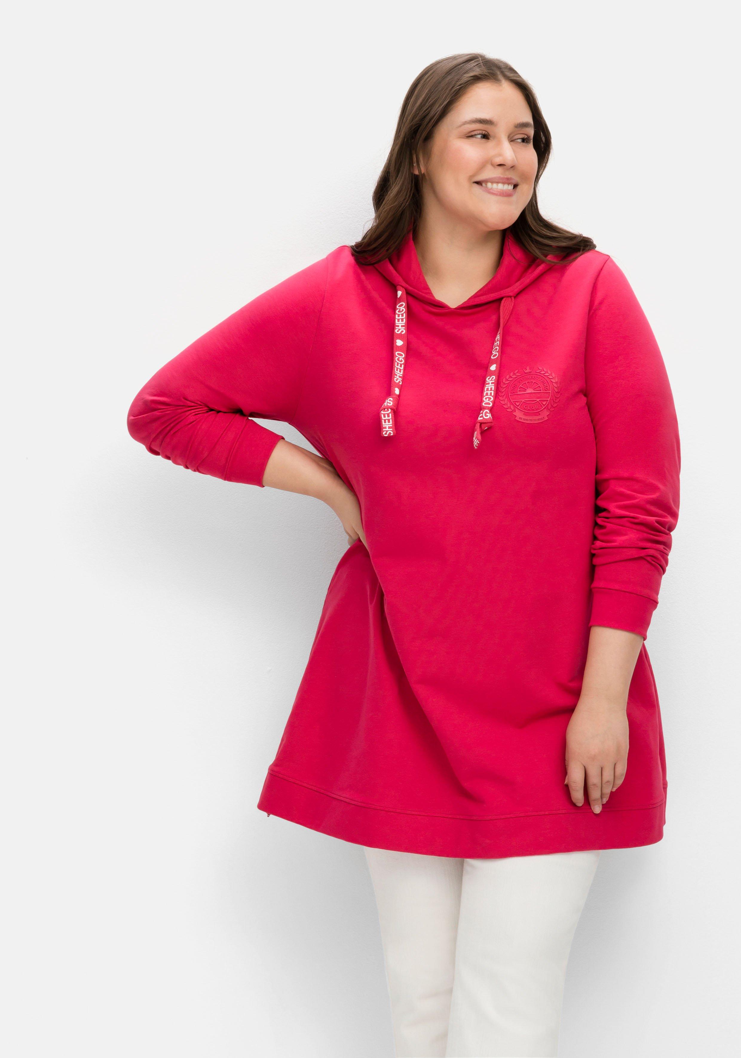 Kapuzensweatshirt mit seitlichen Zippern