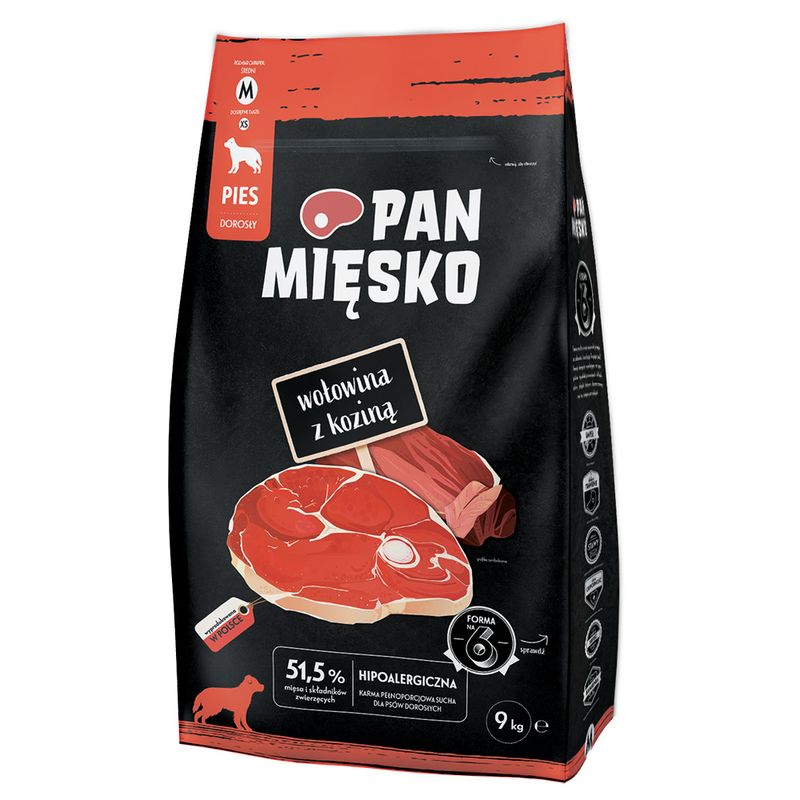 Pan Mięsko Medium bœuf, viande de chèvre