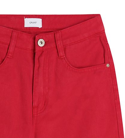 Grunt Jeans - Weites Bein - Rot