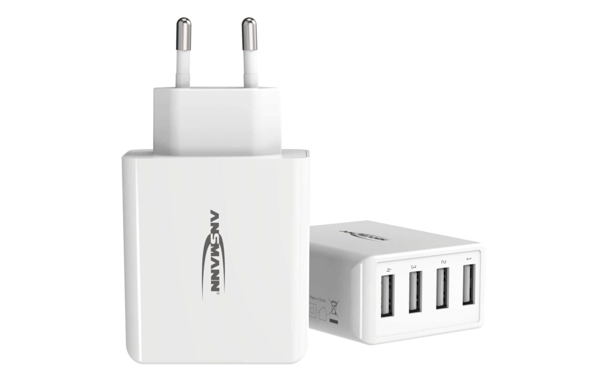 USB-Wandladegerät Home Charger HC430, 4x USB, 30 W, WeissLeistungsstarker Indoor USB-Ladeadapter