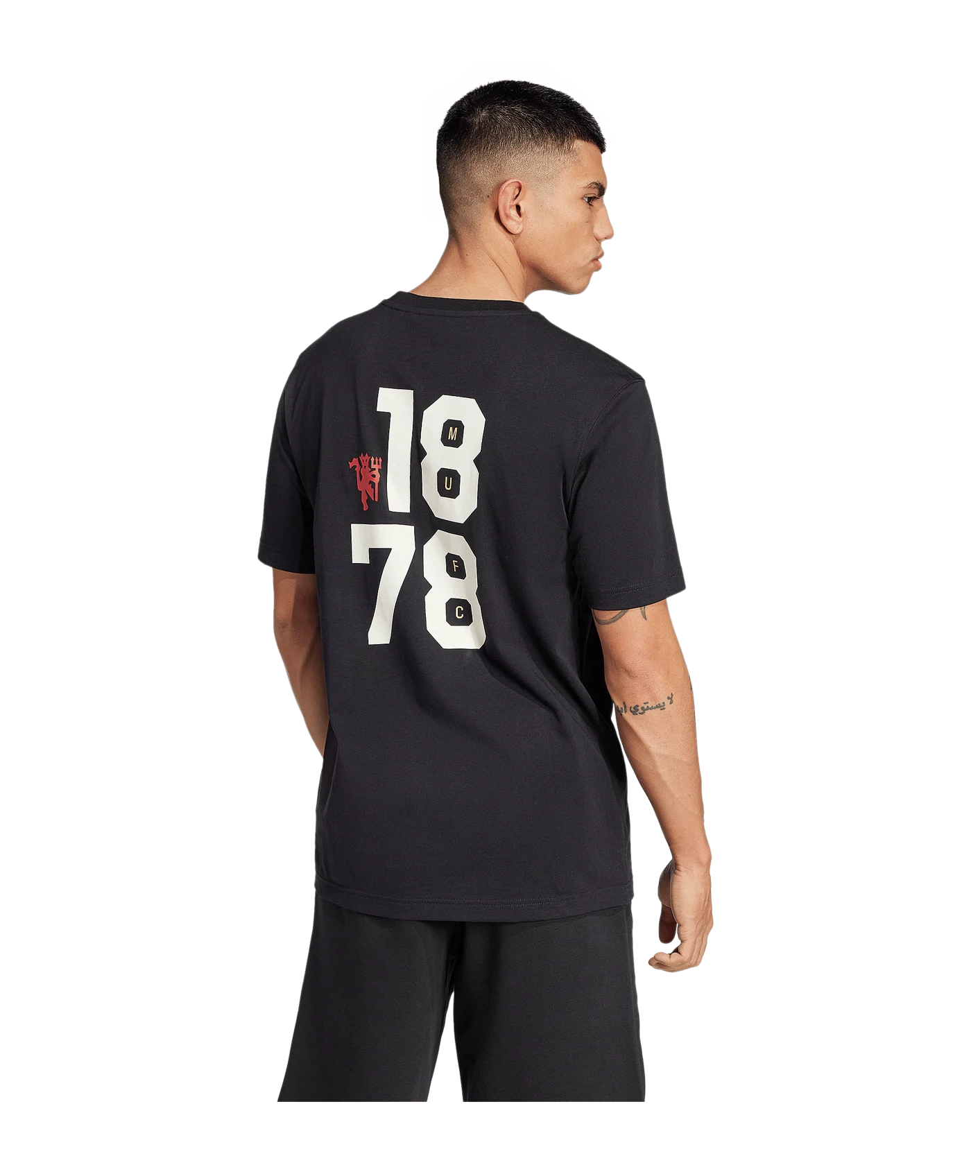 adidas Manchester United VRCT T-Shirt Schwarz