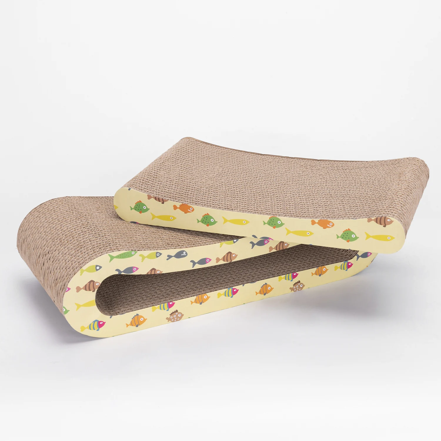 Arranhador de papelão 2 em 1 Nobleza para gatos com catnip, arranhador de papelão ondulado, arranhador para móveis, disponível em ambos os tamanhos.