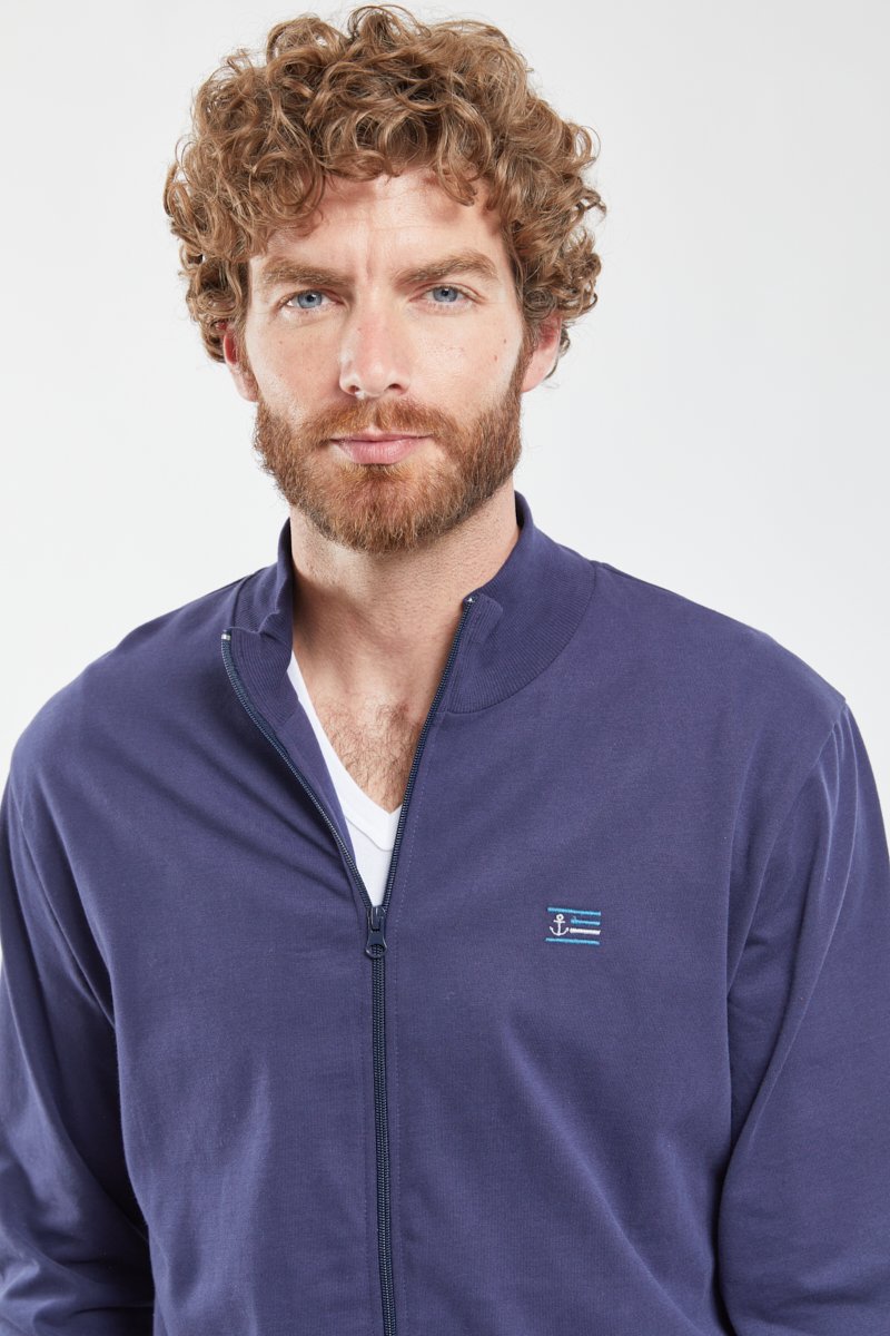 Veste zippée Homewear - coton épais