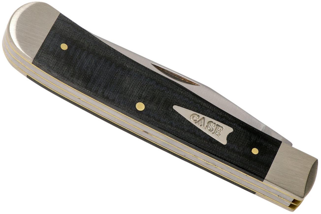 Case Trapper Smooth Black Micarta, 27730, 10254 SS zakmes