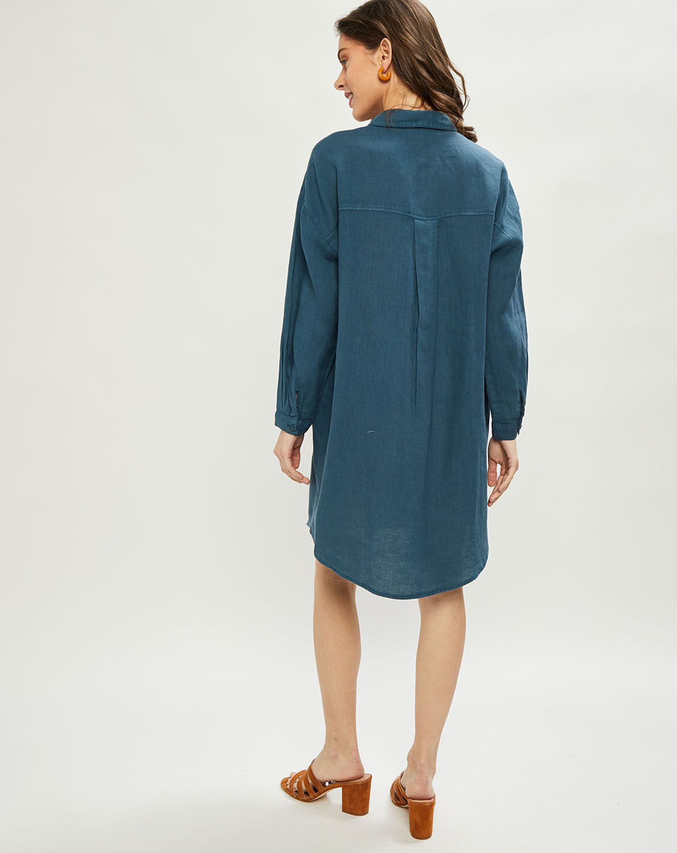 Harris Wilson Robe 100% Lin Caroline argile