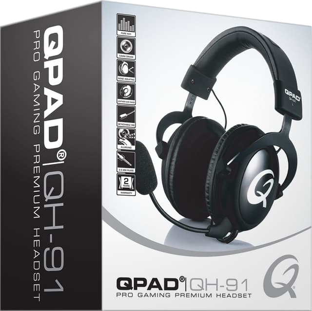 QPAD QH91 gaming høretelefoner (sort)