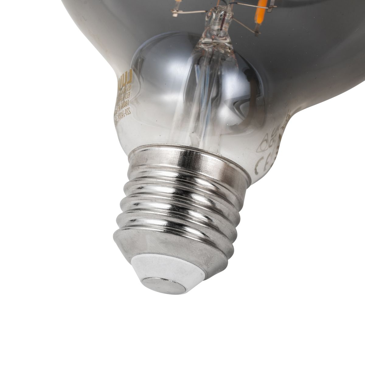 Set van 5 Smart E27 dimbare LED lampen G95 smoke 4.9W 150 lm 1800K