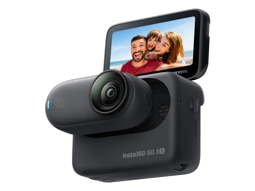 Insta360 Go 3S - Standard Bundle - action-kamera - 4K / 30 fps - flash 64 GB - Bluetooth, Wi-Fi - undervands op til 10 m - midnat sort