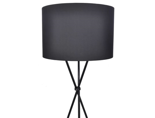 VIDAXL - Lampadaire salon Lampadaire avec support haut noir