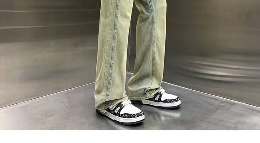 Mimiyox - Mid Rise Washed Loose-Fit Jeans