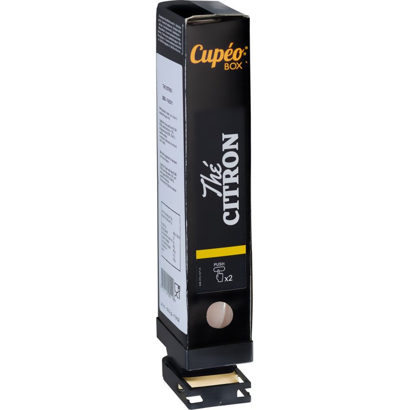 Cartouche de thé noir citron Cupéo Box - Pour machine JEDE Xpress