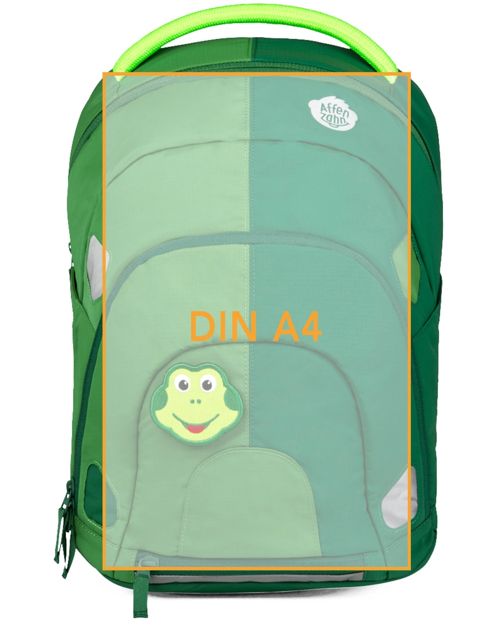 Kinderrucksack DAYDREAMER - FROSCH (36x26x13) in grün