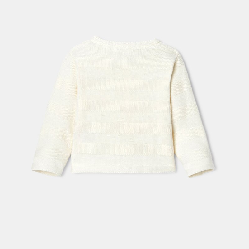 Gilet en tricot blanc naissance Absorba Blanc