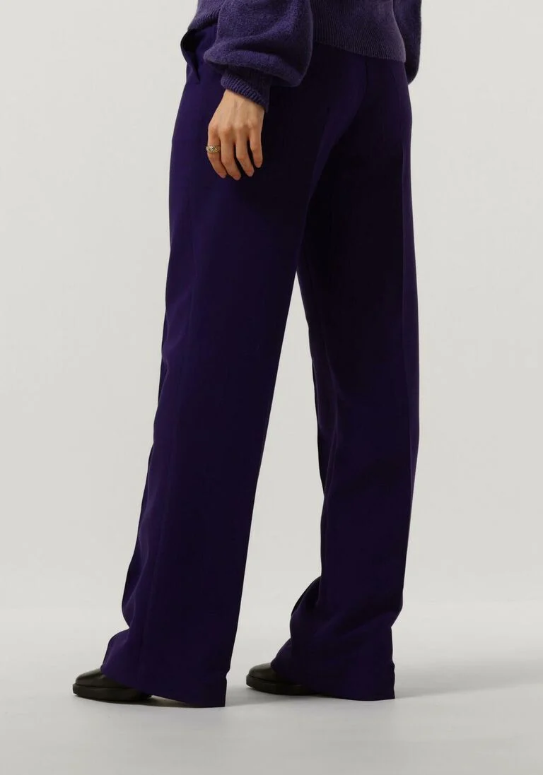 JANSEN AMSTERDAM paarse jansen amsterdam pantalon wq417 woven wide long pants