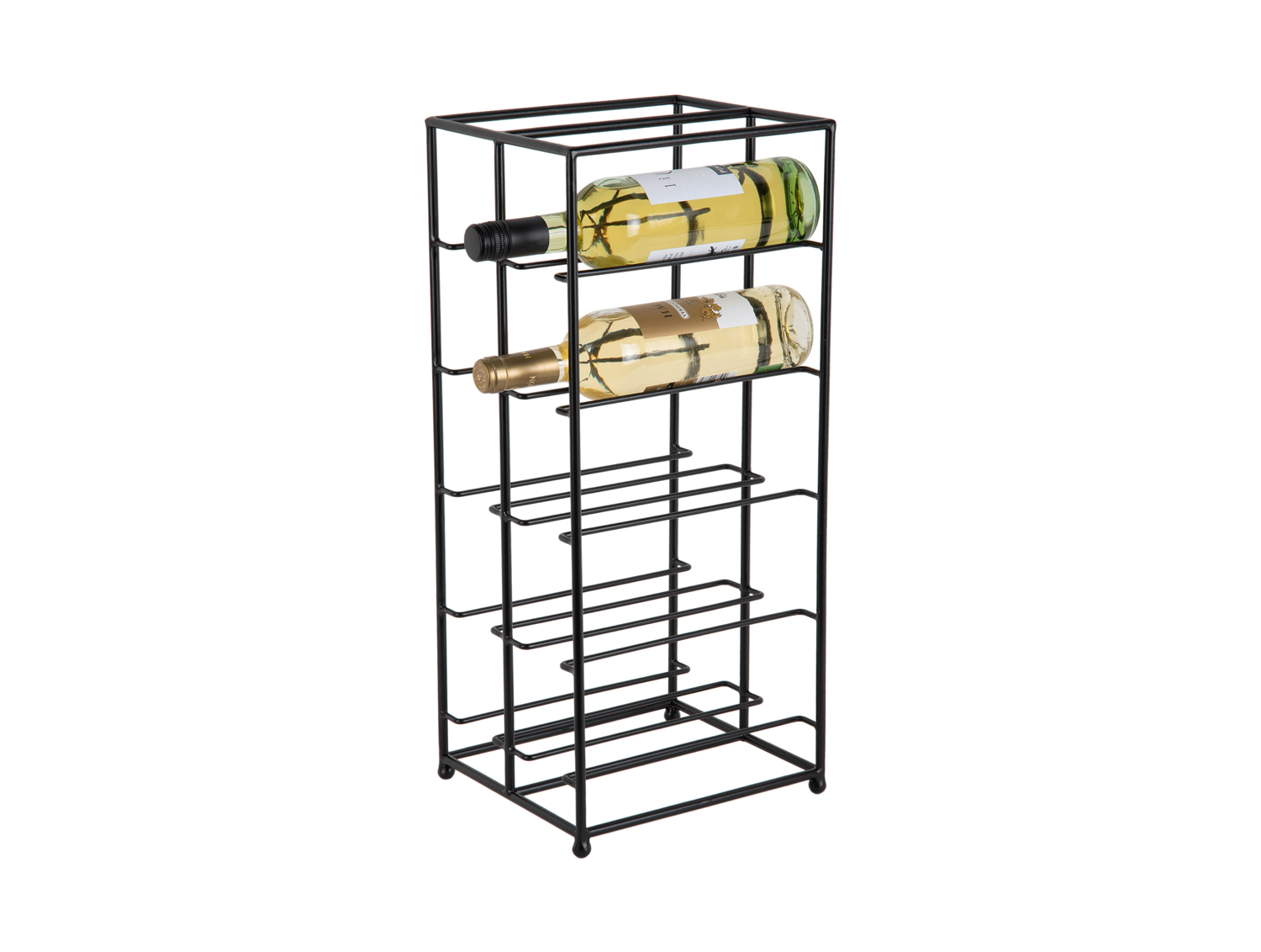 Wijnrek Dual Floor - Zwart