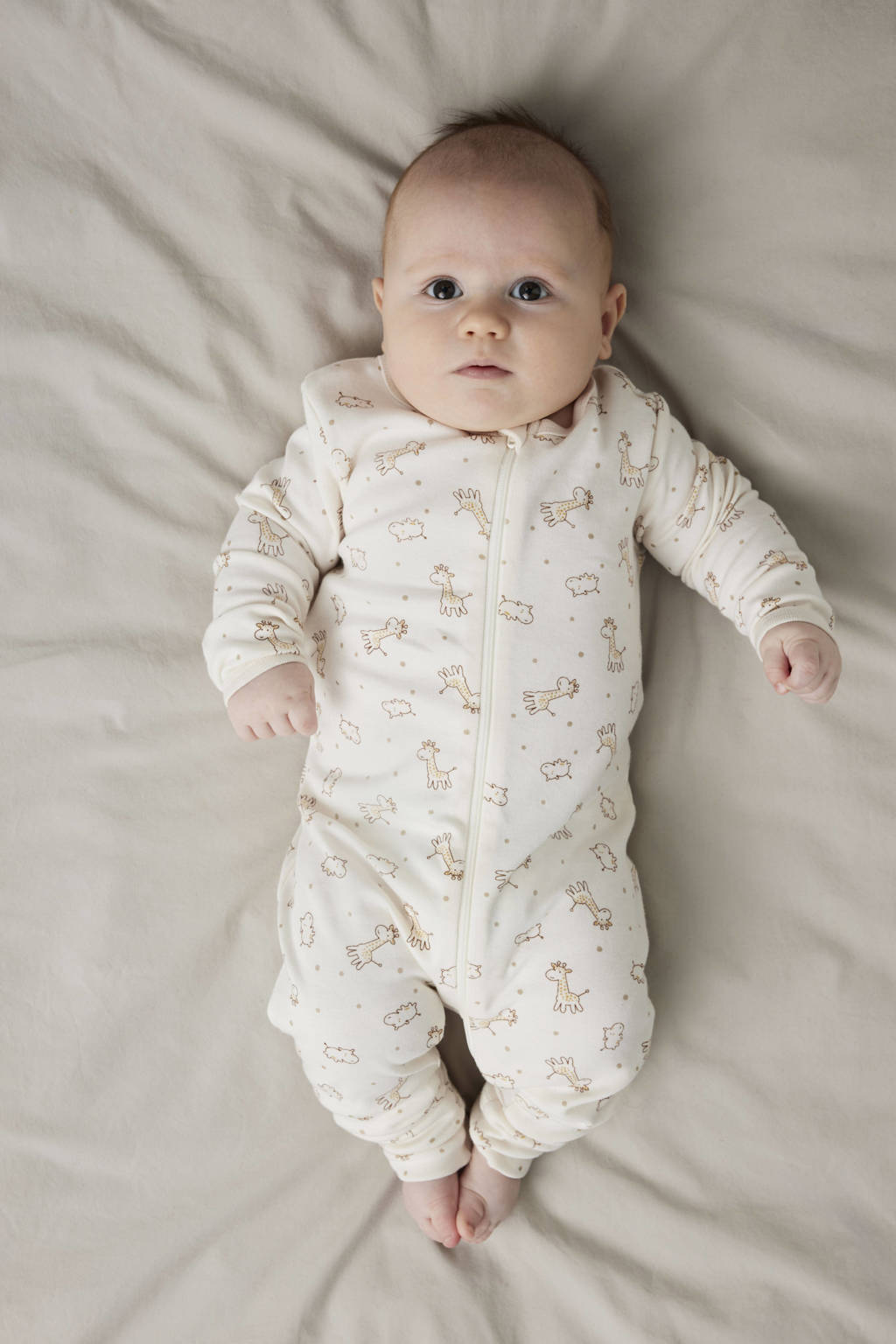 NAME IT pyjama NBNNIGHTSUIT- set van 2 zand/ecru