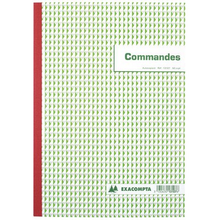 Manifold commande Exacompta autocopiant 21 x 29,7 cm 50 pages double exemplaires