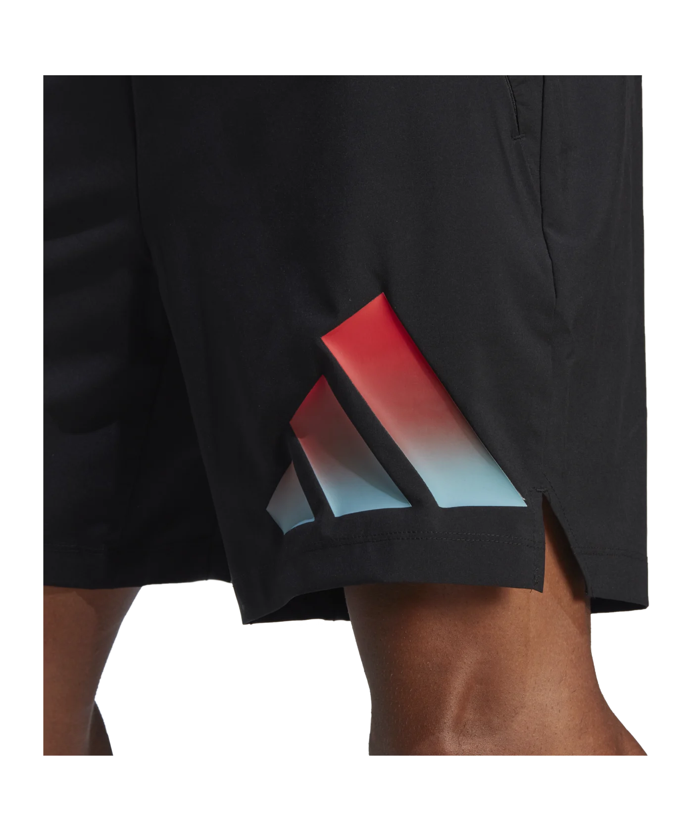 adidas 3Bar Short Schwarz Rot Blau