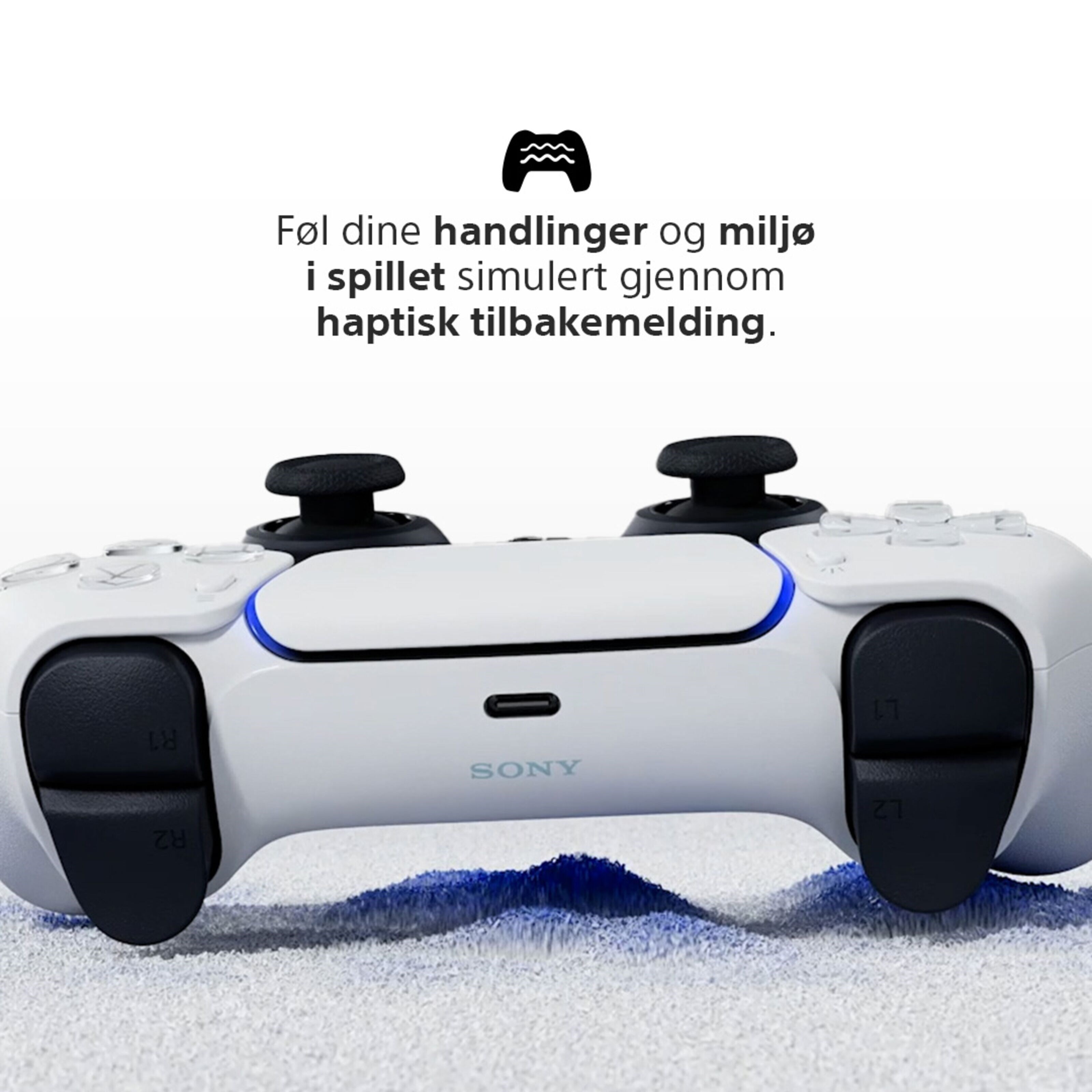 Sony DualSense V2 Trådløs håndkontroller Hvit