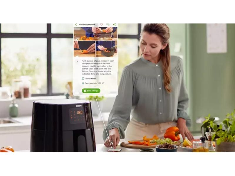 Philips Heissluft-Fritteuse Essential Airfryer XL HD9280/91 Vielseitige Fritteuse mit Rapid Air Heisslufttechnologie