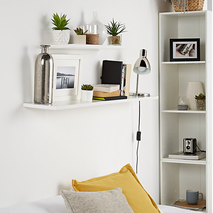Tablette murale Form Rigga blanc 118 cm