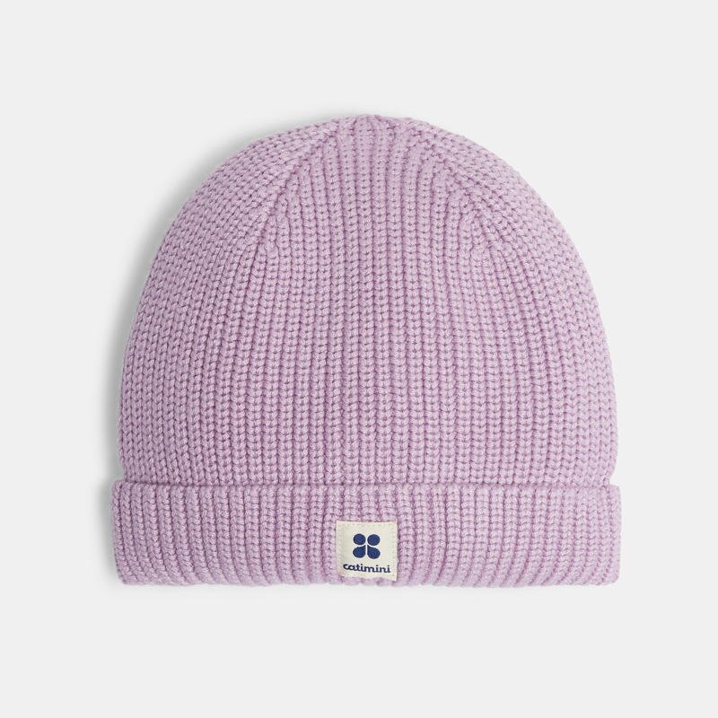 Bonnet enfant en maille tricot violet iris garçon Catimini Mauve Violet