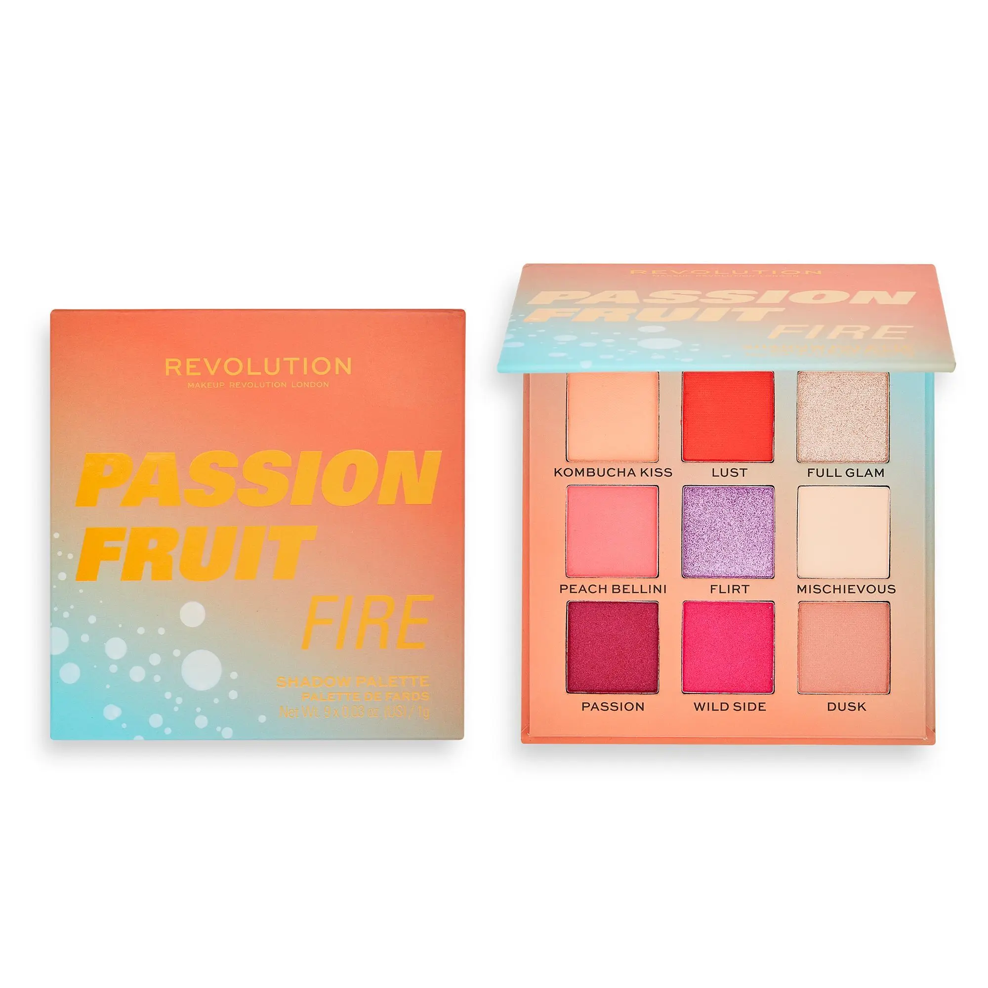 Makeup Revolution - Makeup Revolution Hot Shot Passion Fire Eyeshadow Palette Palette de fard à paupièresPalette 9 teintes - Nouveautés