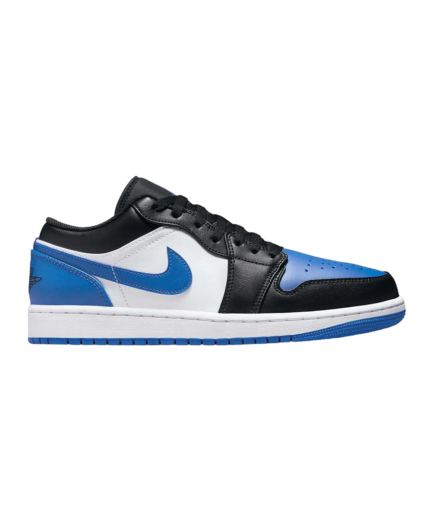 Jordan Air 1 Low Weiss Blau Schwarz F140