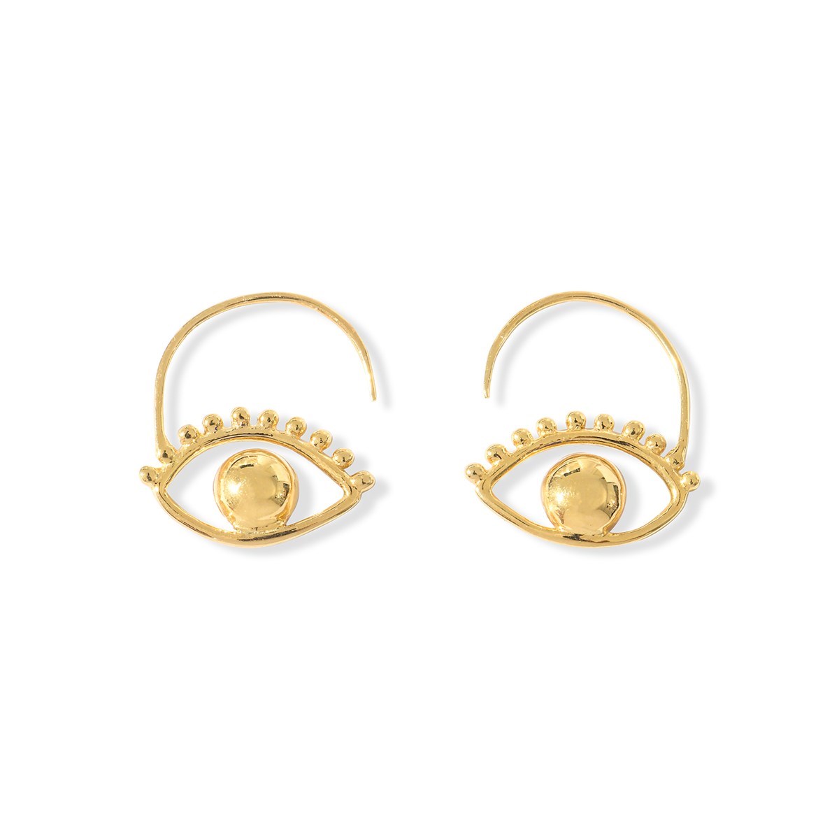 Boucles d'oreilles oeil en vermeil AJNA