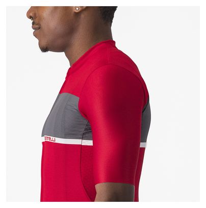 Maillot Manches Courtes Castelli Tradizione Rouge