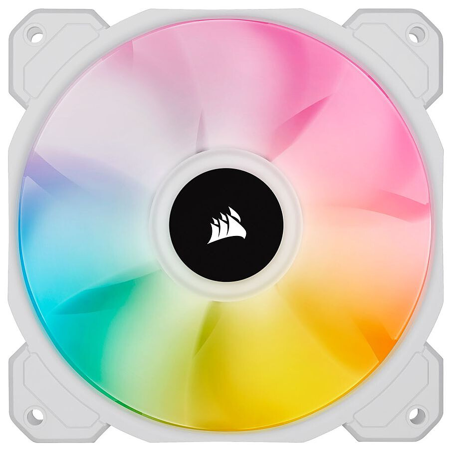 Corsair SP120 RGB ELITE - Triple Pack + Ligthing Node CORE - Blanc