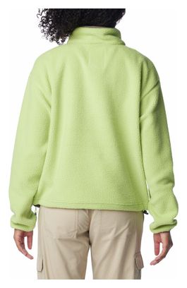 Polaire Courte Femme Columbia Helvetia Cropped 1/2 Zip Vert