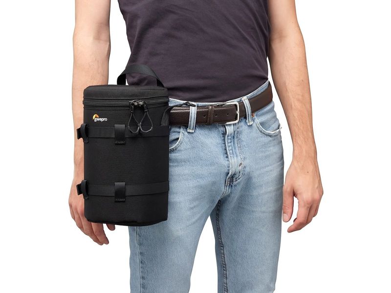 Lowepro Objektivtasche ProTactic LCS 12 x 24 III Gepolsterte Tasche mit Zurrgurt für Objektive bis zu 12 cm Durchmesser und 24 cm Länge