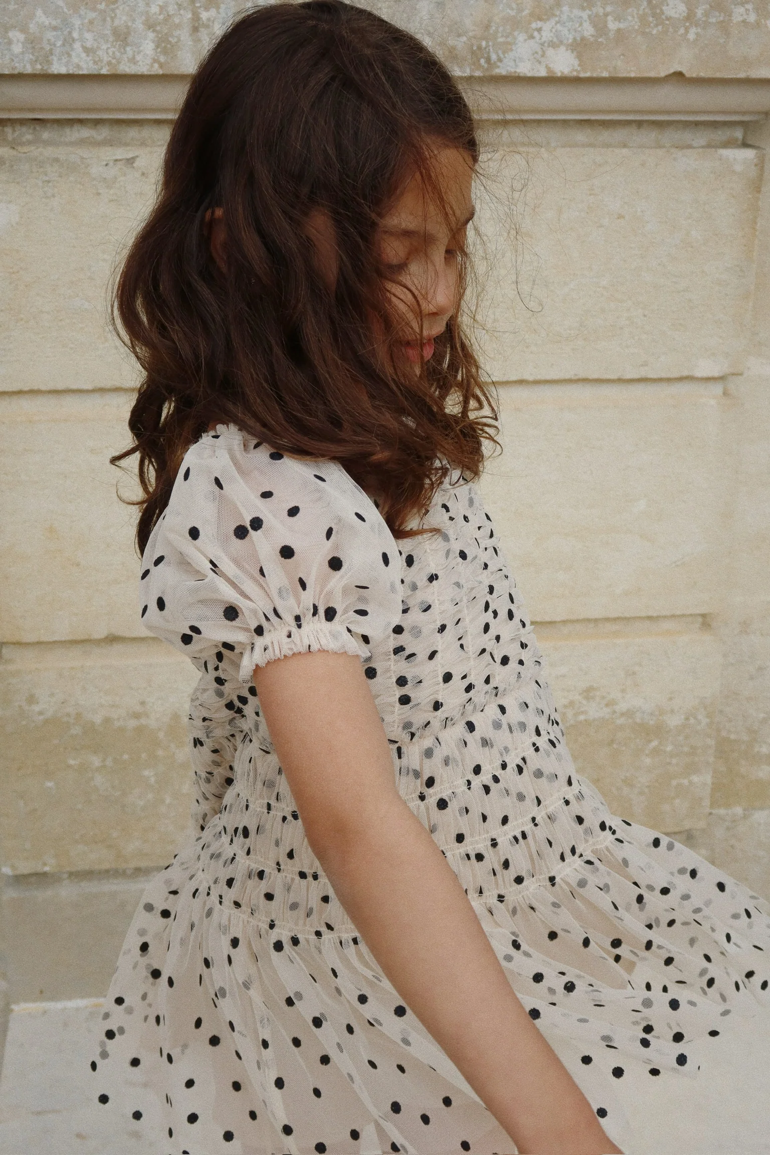 Charlene kjole - ecru - 2Y