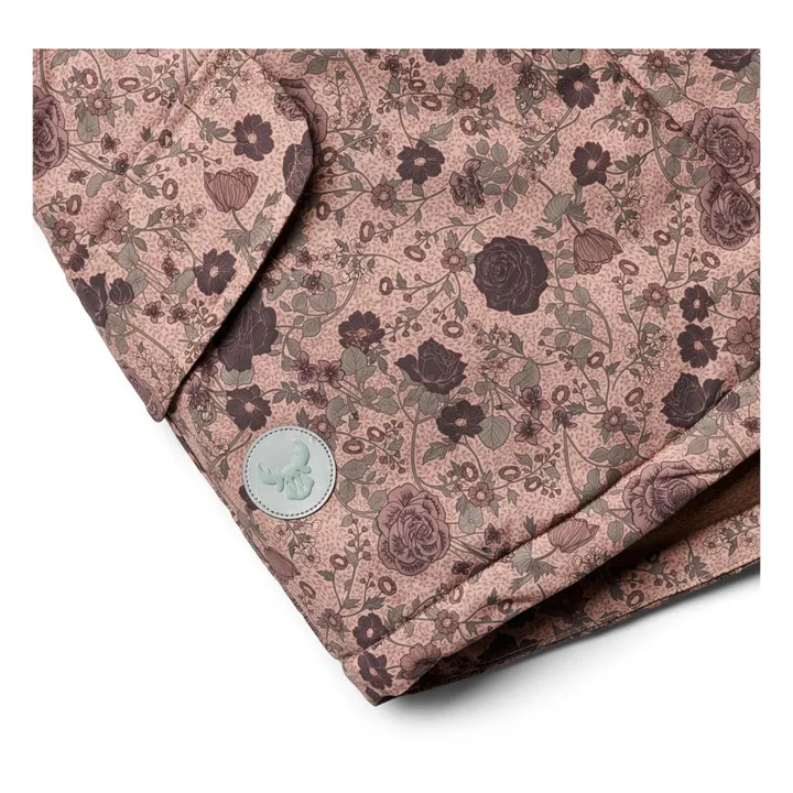 Wheat Parka Fleurie Façon Fourrure Matières Recyclées Mathilde | Rose poudré