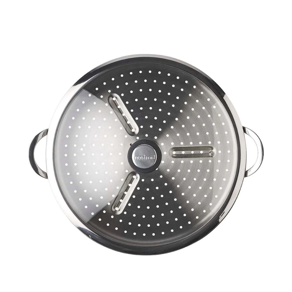 Panier vapeur inox et couvercle en verre Mastrad