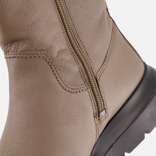 Ecco Nouvelle Enkellaarsjes taupe Leer