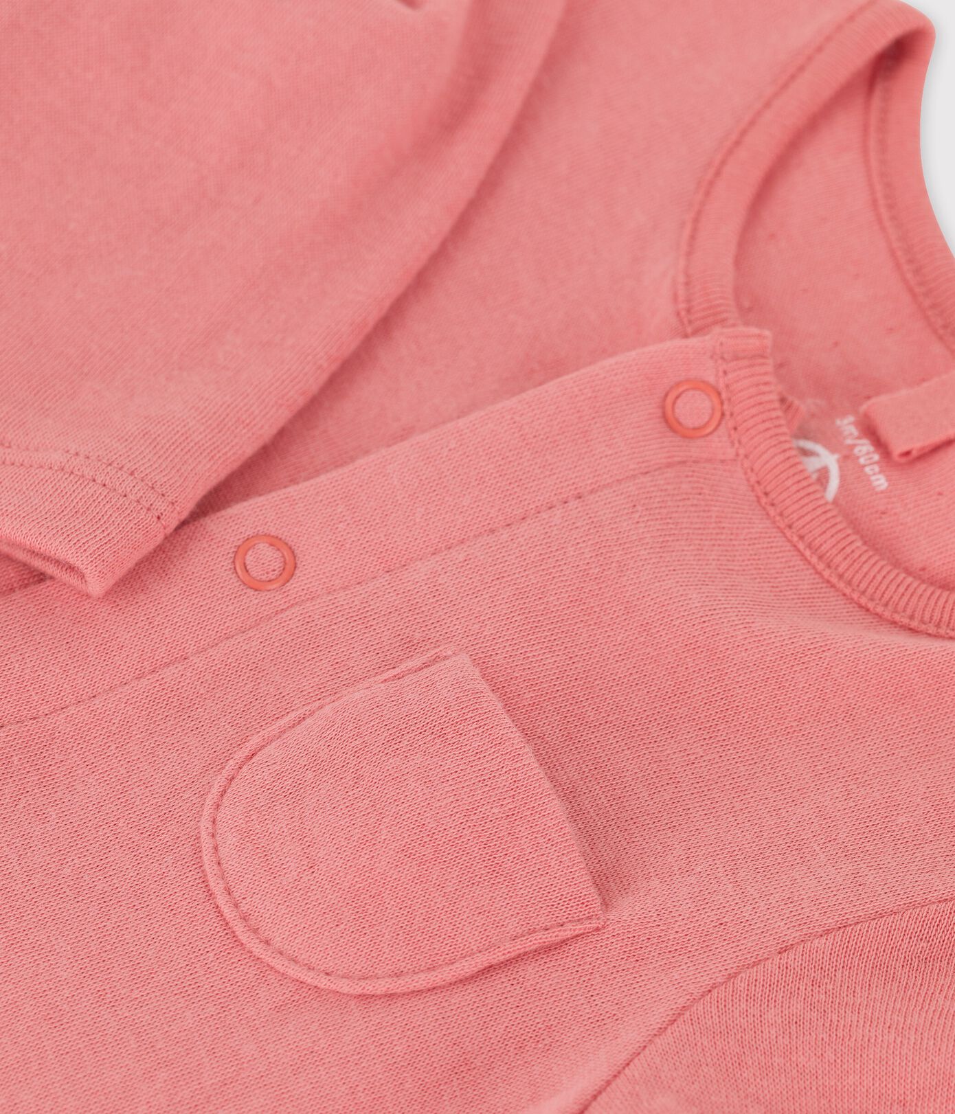 Combinaison longue unie en tubique bio bébé