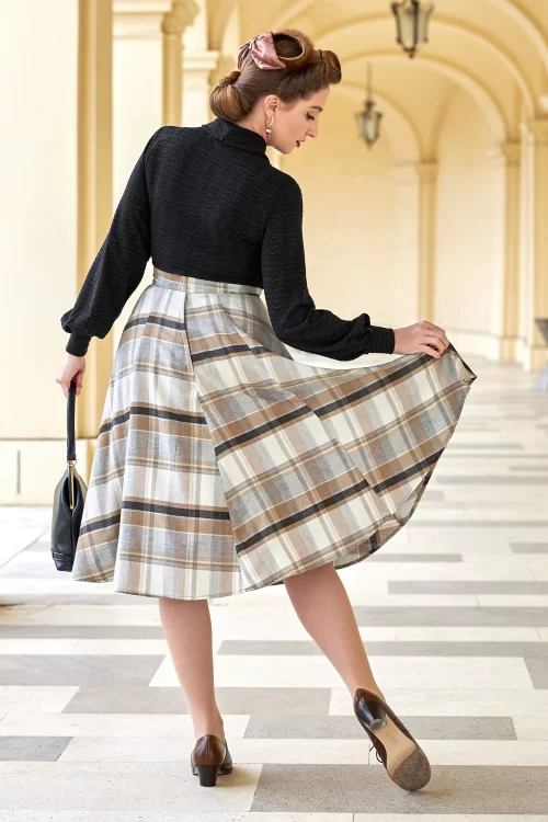 Miss Candyfloss Patsy Lou gebreide top in zwart