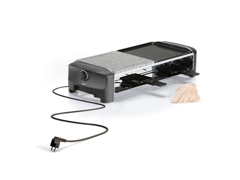 Princess Racletteofen für 8 Personen 3 in 1 Gerät Raclette, Steingrill und Grill