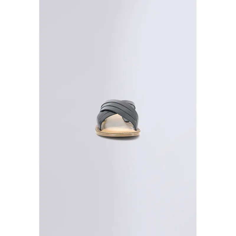 KICK DAY NOIR Mules Cuir Femme