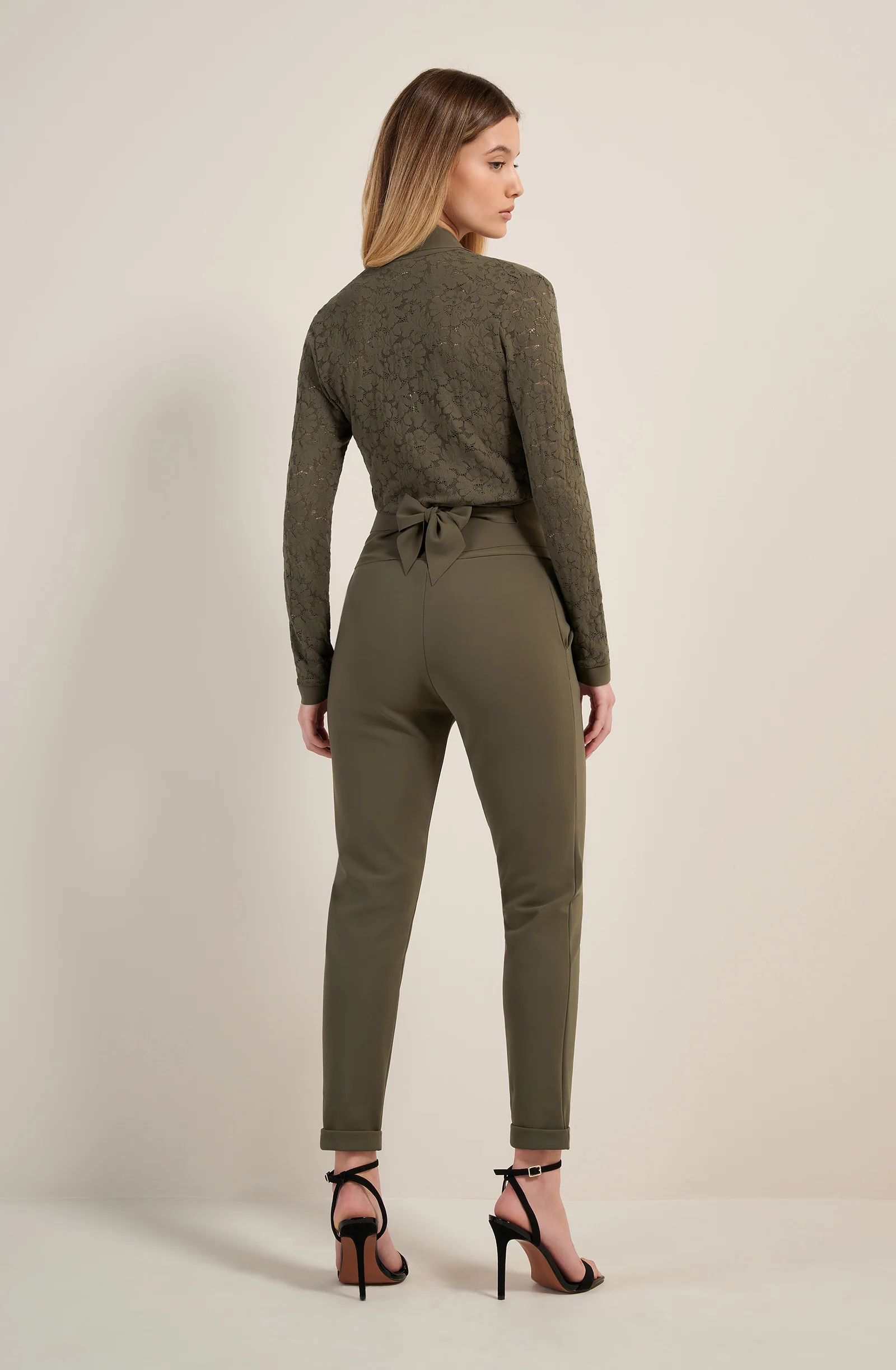 jazzi Pantalon slim lichen Lichen
