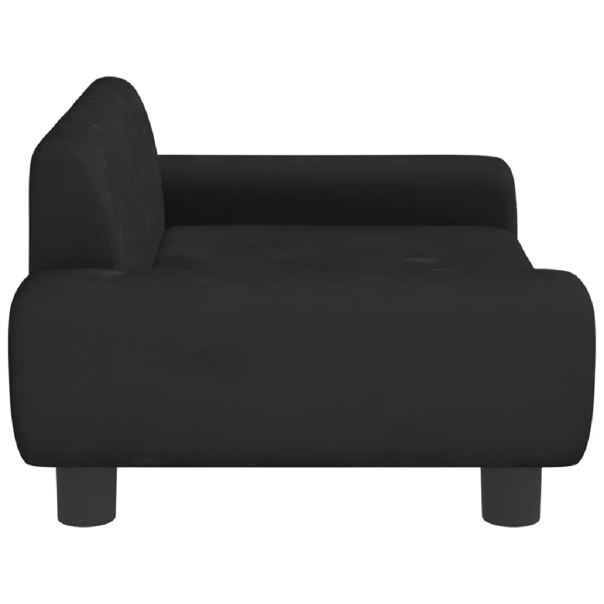 vidaXL Canapé enfant Noir 70x45x33 cm