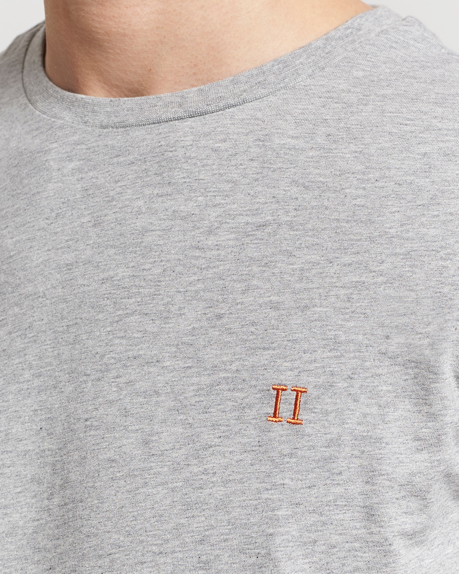 Les Deux Nørregaard Cotton T-Shirt Grey Melange