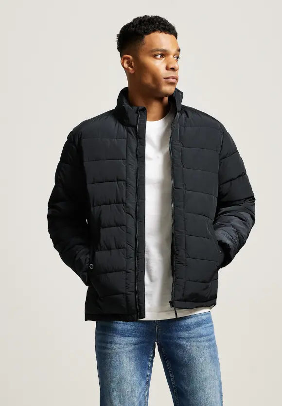 Fake Light Daunen Jacke - limousine black
