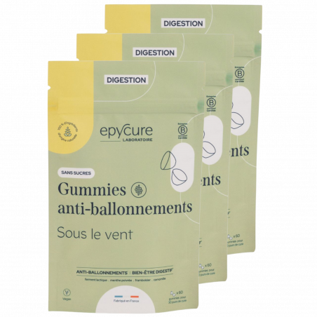 Epycure Laboratoire Gummies anti-ballonnements 3 mois