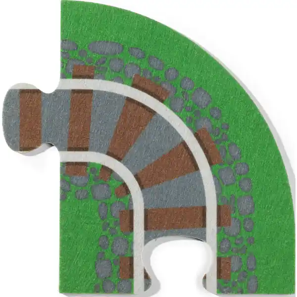 Filzstraßen-Puzzle Zug