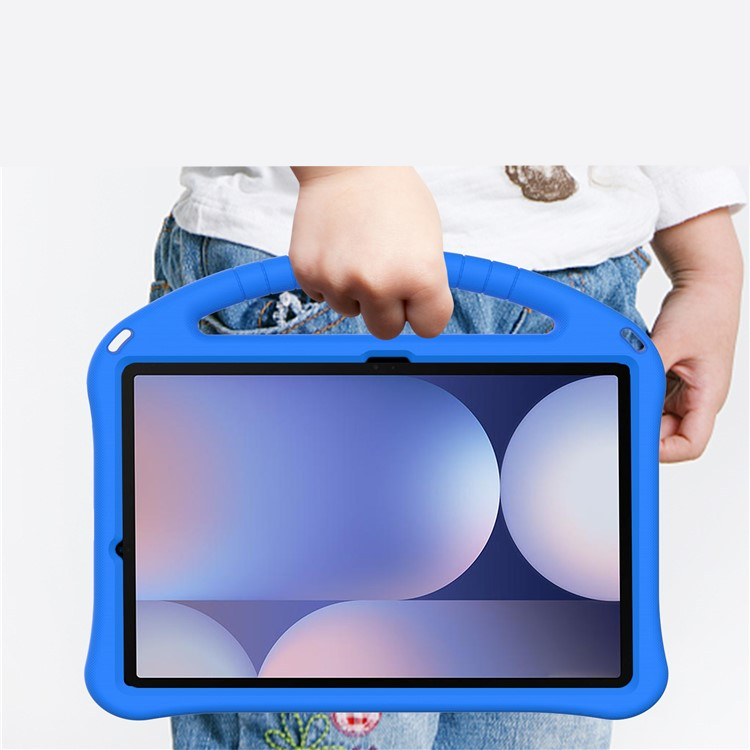 Samsung Galaxy Tab S10  Plus Stossfeste Kinder Schaumstoff Hülle mit Griff   Kickstand - Blau