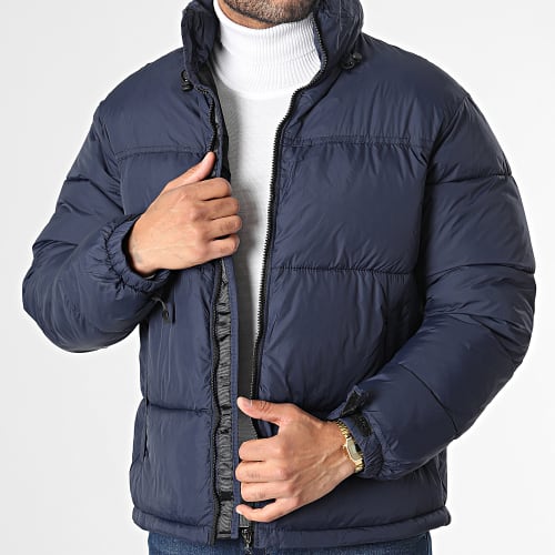 Doudoune Capuche Bleu Marine
